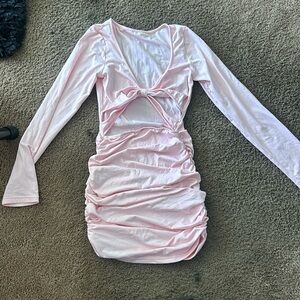 pink dinner dress